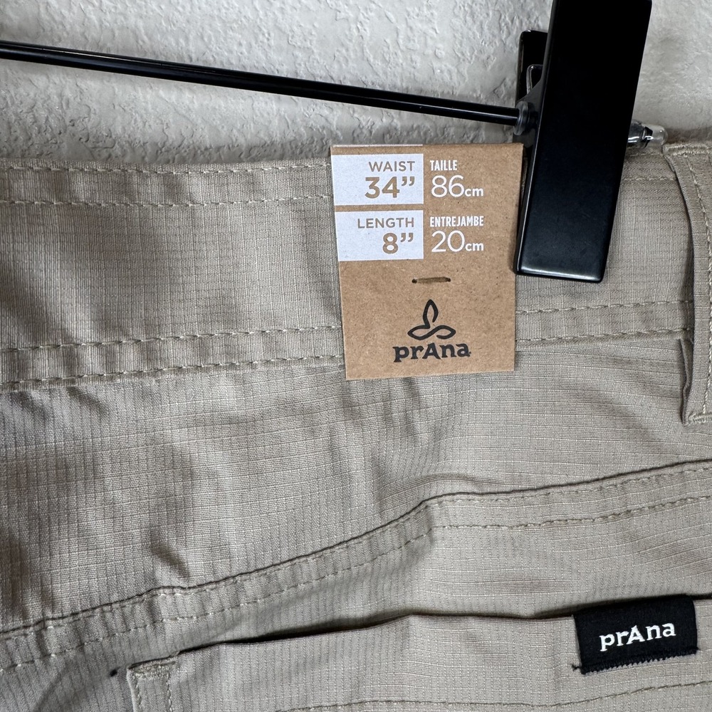 Prana Double Peak Shorts Mens 34 Standard Fit UPF 50 Hiking Outdoor Trail - Picture 5 of 11